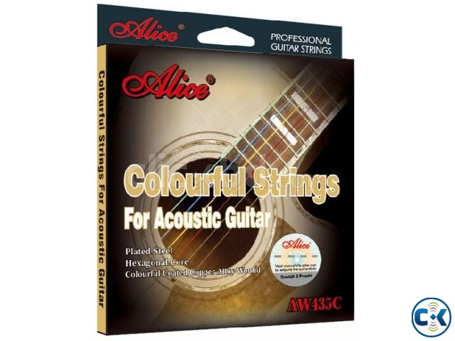 Acoustic Colourful Guitar String large image 0