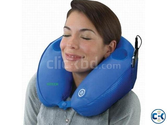 Massage Music Pillow MP3 Speaker U Neck Rest Travel large image 0
