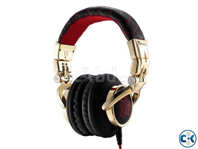 Thermaltake DRACCO Red-Golden Headphones large image 0