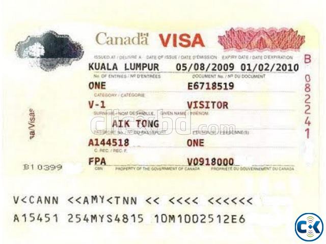 Tourist visa Canada large image 0