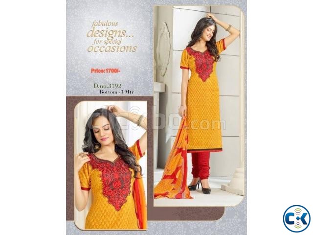 Indian Unstiched Cotton Dresses. large image 0
