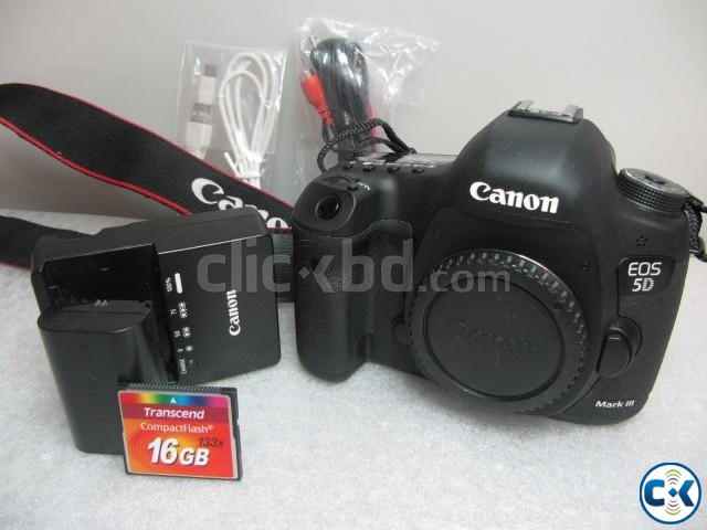 Buy Canon EOS 5D Mark III 22.3 MP Digital SLR Camera - Black large image 0