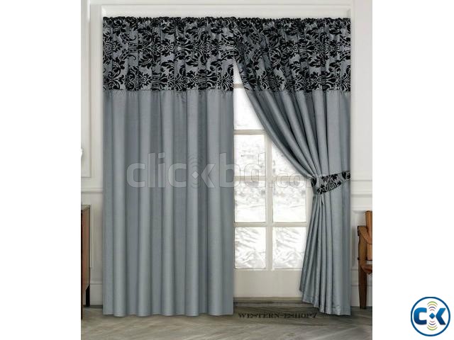 LUXURIOUS FULLY LINED ITALIAN CURTAINS SILVER 90 x90  large image 0