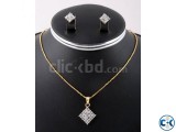 Diamond Cart Necklace Set_QBH82959