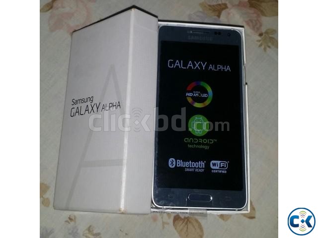 Samsung Galaxy Alpha 32gb black intect with Box large image 0