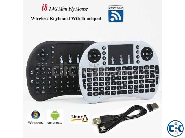 2015 NEW Portable i8 Wireless Mini Keyboard with Touchpad large image 0