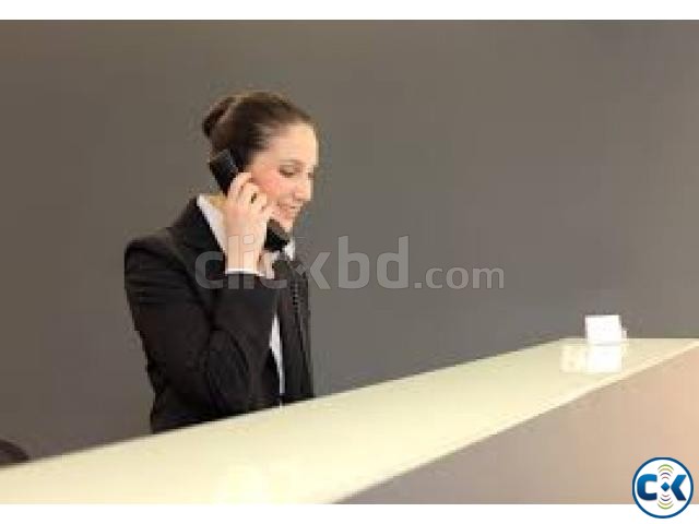 Front desk officer receptionist female. large image 0