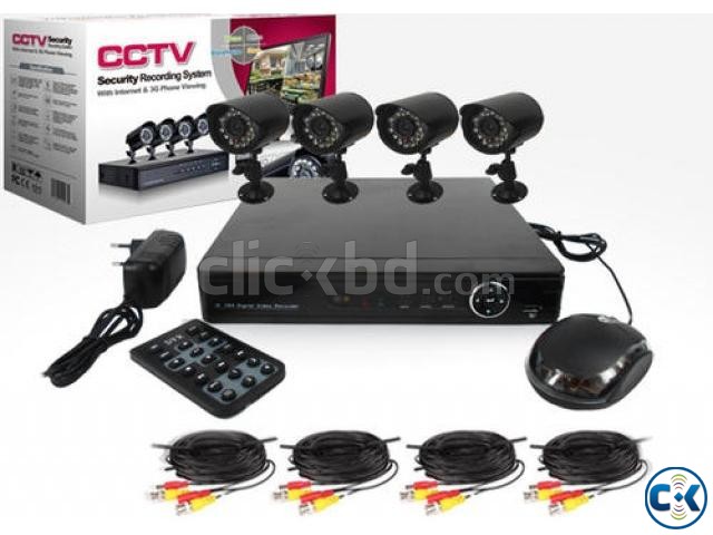 HD 4Channel HD DVR Kit 4 CCTV Camera large image 0