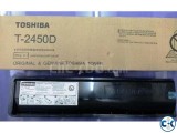 Toshiba T-2450D Genuine Black Color Copier Toner Cartridge