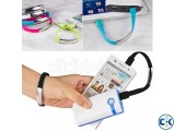 Bracelet Wristband USB Charger Data Sync Cable QNH43999 