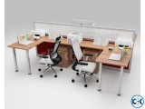 Office workstation cubicles for 4 person