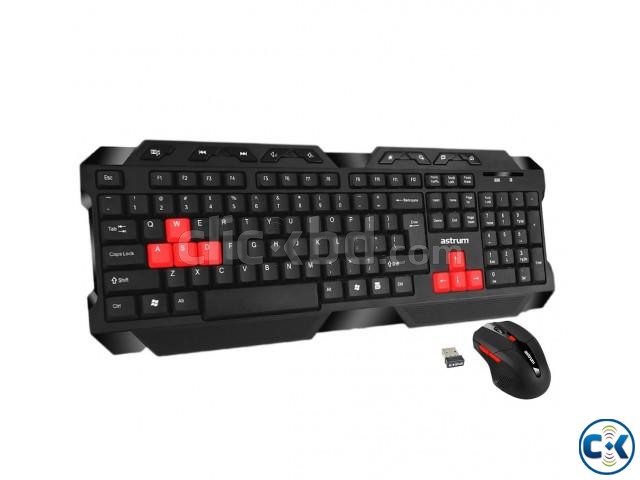 Astrum Gaming Keyboard Mouse Wireless Combo large image 0