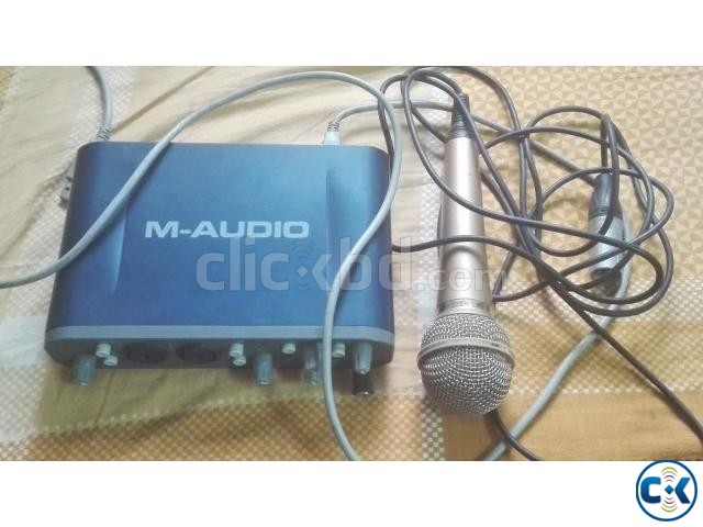 M-Audio Fast Track Pro with Sony Dynamic Microfone large image 0