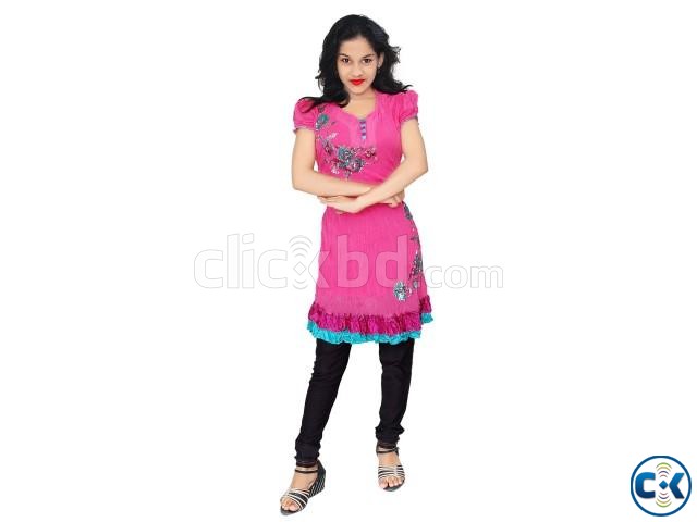 Shimanto Ltd.shiffon Georgette Casual Kurti - pink large image 0