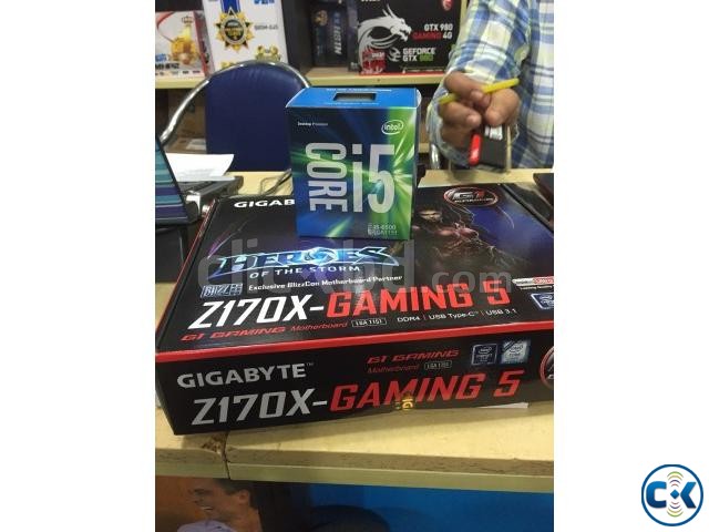New 6th gen i5-6500 with Gigabyte Z170X Gaming5 motherboard large image 0