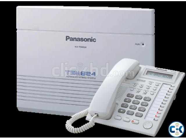 Panasonic KX-TES824 advanced hybrid 24 lines PABX cum large image 0