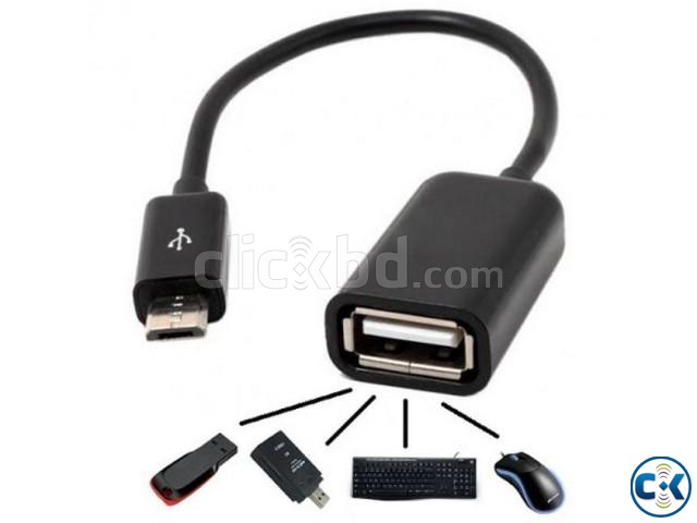 Micro USB OTG Cable Adapte large image 0