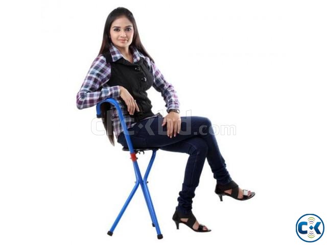Unique Walking Stick Cum Chair  large image 0
