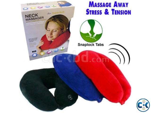 Neck Vibrating Massage Pillow large image 0