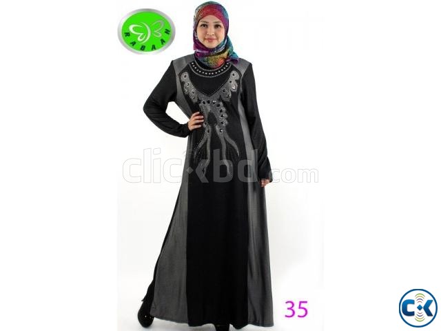 Fashionable muslim dress islamic clothing Rabaah Abaya Burka large image 0