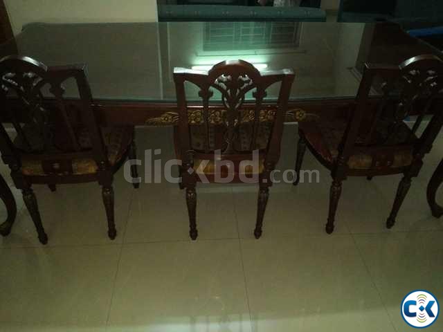dining table with 8 chairs large image 0
