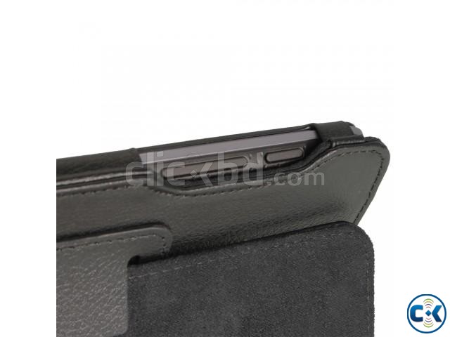 Black Leather Case for Google Nexus 7 Android 4.1 Tablet large image 0