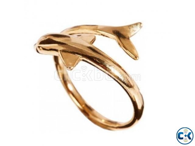 Gold Plated Dolphin Ring large image 0