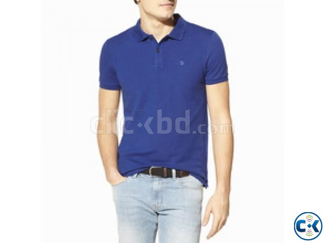 mens pima cotton blank custom polo t shirt large image 0
