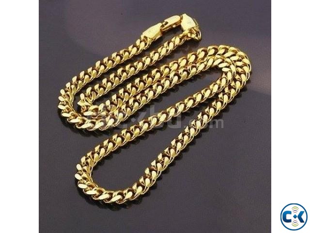 18K YELLOW GOLD FILLED NECKLACE CHAIN large image 0