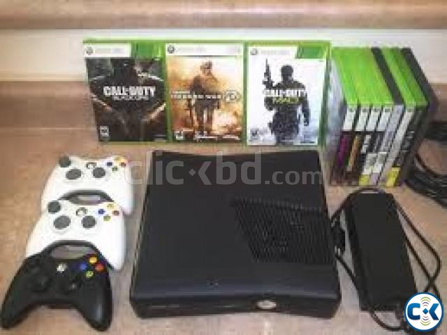 X box 360 slim 20 GB JTAG modded free games controllers large image 0