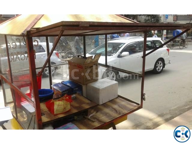3 wheeler and fully steel bodied food cart large image 0