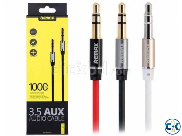 REMAX 1M 3.5mm AUX RM-L100 Male To Male Stereo Audio Cable  large image 0