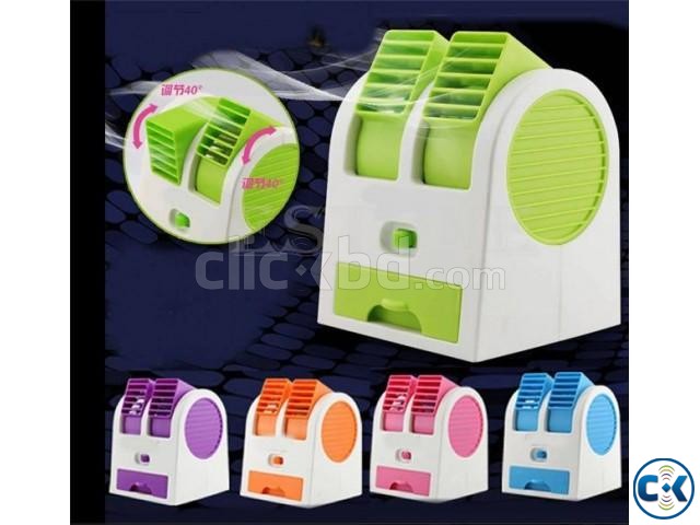 Ultra-quiet Portable Mini USB Cooler Double Outlet Air condi large image 0