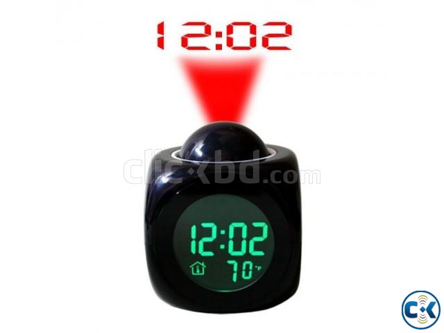 LASER PROJECTOR PROJECTION ALARM TABLE CLOCK large image 0