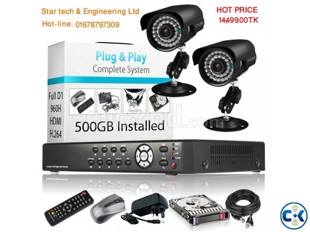 HD 4Channel DVR Kit With 02 CCTV Camera large image 0