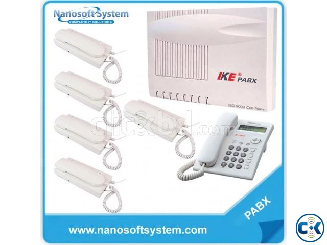 Cheap price PABX System 8 line machine with 2-8 phone set in large image 0