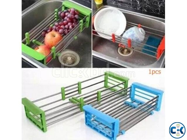 Rack Collapsible Over Sink Dish Drainer large image 0