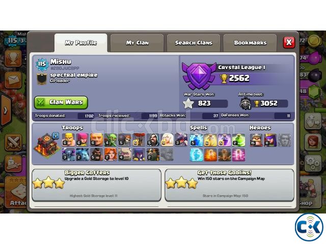 Clash of Clans ID for Sale in Dhaka large image 0