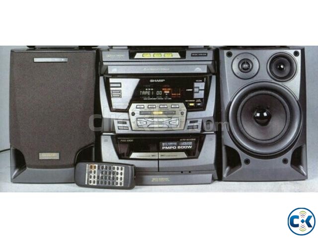 SHARP HiFi Karaoke system 2mic input CD cassette player large image 0