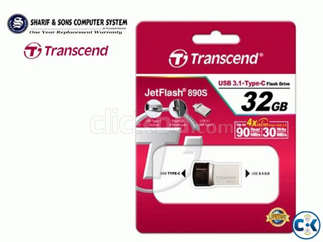 Transcend JetFlash 890S USB 3.1 OTG Type C interface Silver large image 0