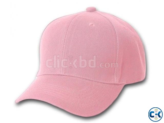 Pink color cap large image 0