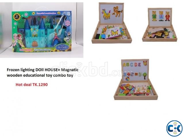 Frozen lighting doll house and Educational toy large image 0