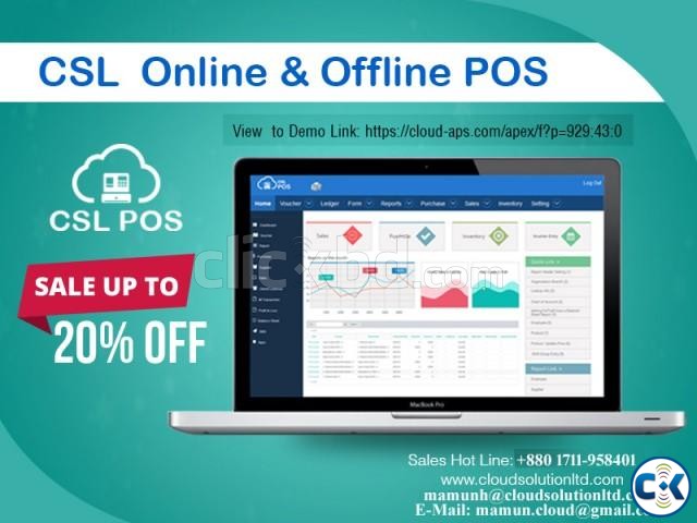 Online Offline Cloud based Customized CSL POS Software large image 0