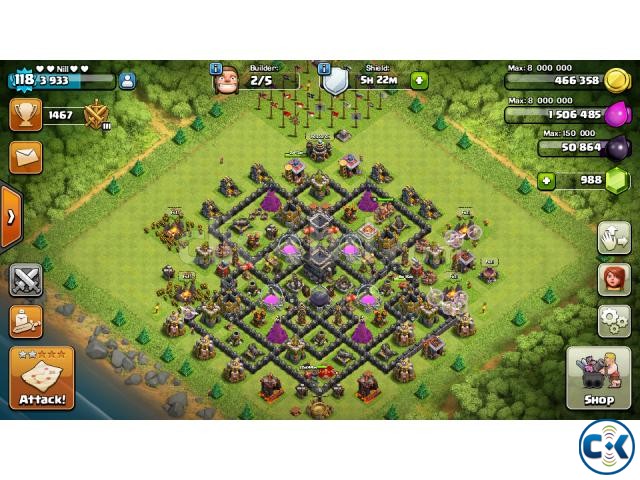 Clash oF clan th9 game id large image 0