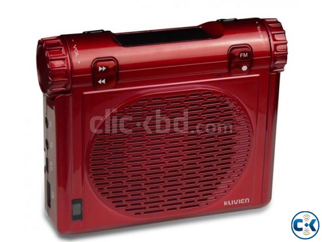 Klivien Mini Portable FM Radio Amplifier Microphone Speakers large image 0
