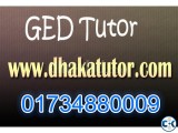 GED home tutor in Dhaka 01734880009