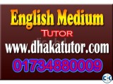 English medium home tutor in Eskaton 01734880009