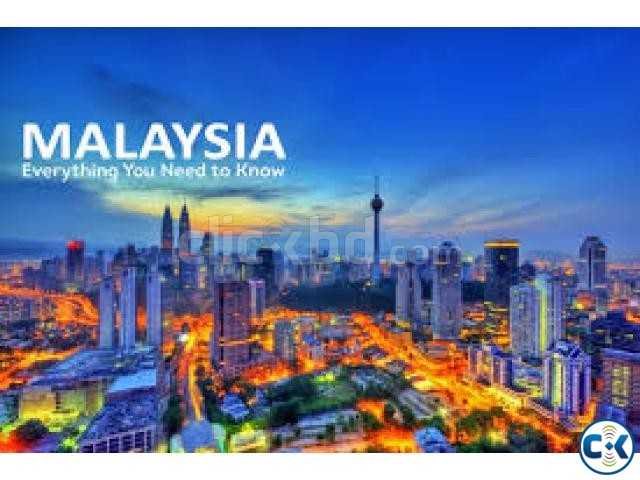 Malaysia visa in blank passport large image 0