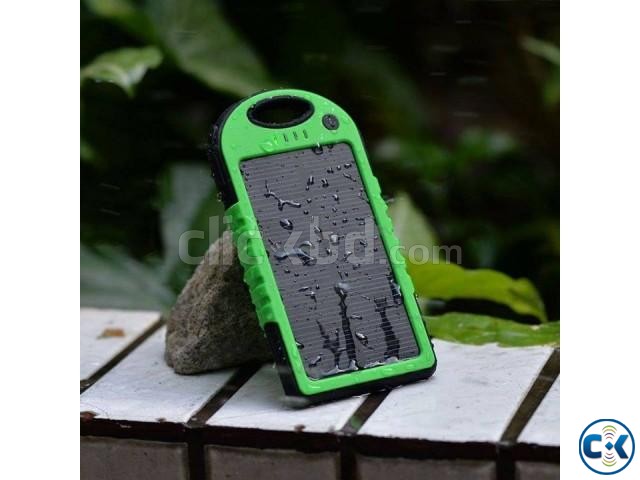 WATERPROOF BACKPACK SOLAR CHARGER large image 0