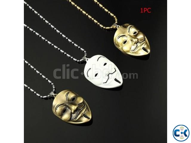 style Vendetta mask necklace pendant hip hop men large image 0